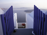 View Toward Caldera, Imerovigli, Santorini, Greece