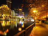 Southbank, Yarra River, and Flinders Walk, Melbourne, Victoria, Australia