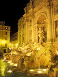 Trevi Fountain at Night, Rome, Italy