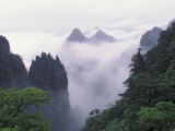 Landscape of Mt. Huangshan (Yellow Mountain) in Mist, China