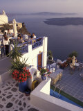 View Toward Caldera, Imerovigli, Santorini, Greece