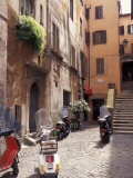 Buy Motorscooters on Residential Street near Vatican City, Rome, Italy at AllPosters.com
