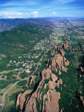 Buy Aerial of Buildings Road and Natural Features of the Roxborough Park Area, Denver, USA at AllPosters.com