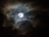 Buy Full Moon and Passing Clouds at Night at AllPosters.com