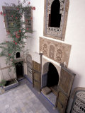 Intricate Tile Work on Floor and Walls, Morocco