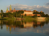 Buy Wawel Hill with Royal Castle and Cathedral, Vistula River, Krakow, Poland at AllPosters.com