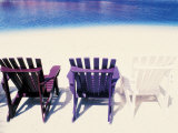 Beach Chairs, Curacao, Caribbean