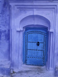 Buy Traditional Moorish-styled Blue Door, Morocco at AllPosters.com