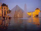 Buy Louvre Pyramid, Paris, France at AllPosters.com
