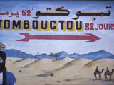 Buy Colorful Sign Showing Way to Timbuktu, Morocco at AllPosters.com