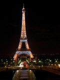 Buy Eiffel Tower at Night, Paris, France at AllPosters.com