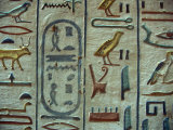 Hieroglyphic Symbols at the Tomb of Amon-her-Khopechef, Egypt