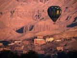 Buy Hot Air Balloon Over the Theban Hills, Luxor, Egypt at AllPosters.com