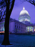 Buy State Capitol Building at Dusk, Madison, United States of America at AllPosters.com