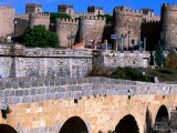 Buy Alcazar and Stone Bridges, Avila, Spain at AllPosters.com