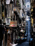 Narrow Street in Spaccanapoli, Naples, Italy