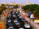 Election Hoardings on Roadside in Salmiya, Kuwait