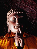 Buddha Statue in Pavilion in Jingshan Park, Beijing, China