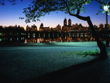 Buy Central Park Reservoir with the Upper West Side of Manhattan in the Distance, New York City, USA at AllPosters.com
