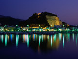 Buy View of Castle Across Illuminated Harbour in Denia (Costa Blanca), Alicante, Spain at AllPosters.com