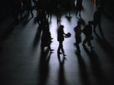 Buy Commuters Silhouetted Inside Grand Central Station at Rush Hour, New York City, USA at AllPosters.com