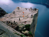 Preikestolen (Pulpit Rock) with Lysefjord 604M Below, Lysefjord, Norway