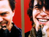 Buy People Pass Advertising Billboard on Avenue Des Champs Elysees, Paris, France at AllPosters.com
