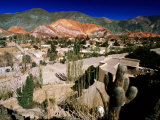 Buy Seven Colours Hill Above Andean Village of Quebrada De Humahuaca, Purmamarca, Argentina at AllPosters.com