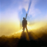 Buy Skier Standing on the Ridge of the Active Vulcano in Termas De Chillan, Chile at AllPosters.com
