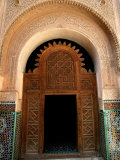 Intricate Wood and Stucco Work at Ali Ben Youssef Medersa, Marrakesh, Morocco