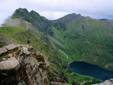 Walker Approaching Summit of An Teallach, Dundonnell, United Kingdom