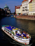 Cruise on Spree River with Berlin Cathedral (Berliner Dom) in Background, Berlin, Germany