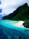 Forested Hills, Beach and Lagoon, American Samoa
