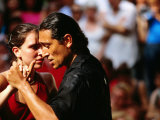 Tango Dancers at Sunday Market in Plaza Dorrego, Buenos Aires, Argentina