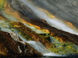Detail of Water Overflowing from Midway Geyser Basin, Yellowstone National Park, USA