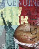 New York Bagel Art Print