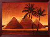 Sunset on Pyramids I