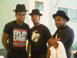 Rap Group Run DMC: Darryl McDaniels, Joe Simmons and Jason Mizell