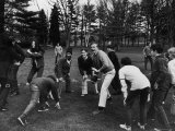 William Buckley Jr Playing Touch Football with Members of Buckley Clan at Family Estate