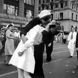 Buy US Sailor Bending Young Nurse over His Arm to Give Her Passionate Kiss in Middle of Times Square at AllPosters.com