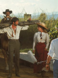 Buy Actress Jeanne Moreau with Actors Filming "Viva Maria" at AllPosters.com