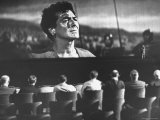 Buy Cinemascope Screen with Image of Actor Victor Mature as Demetrius in Calvary Scene from "The Robe" at AllPosters.com