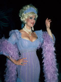 Actress Ann Jillian Costumed as Mae West for Television Film