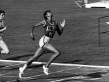 Wilma Rudolph, Across the Finish Line to Win One of Her 3 Gold Medals at the 1960 Summer Olympics