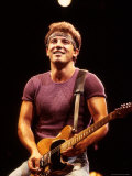 Musician Bruce Springsteen Performing Premium Photographic Print