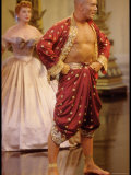 Actors Yul Brynner and Deborah Kerr in a Scene from the Film 