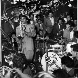 Gene Krupa, American Drummer and Jazz Band Leader, Playing Drums with Saxophonist Charles Ventura