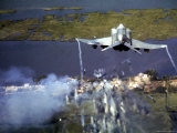 American F-4C Phantom Jet Streaming Contrails After Bombing Viet Cong Stronghold During Vietnam War
