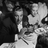 Actor Paul Douglas with Wife Jan Sterling Dining After the 22nd Annual Academy Awards Ceremony