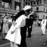 Buy US Sailor Bending Young Nurse over His Arm to Give Her Passionate Kiss in Middle of Times Square at AllPosters.com